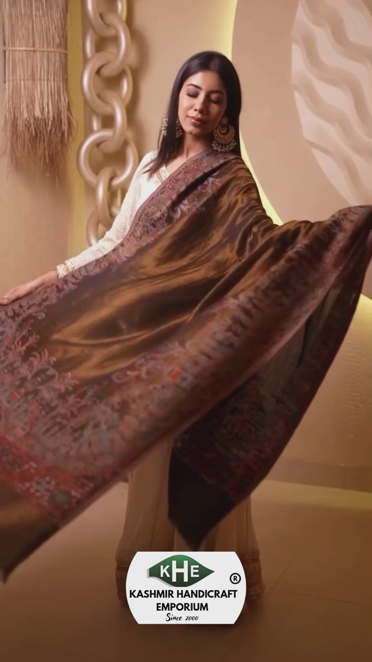 KHE Presented Zari ultra Fine Kaani Shawl